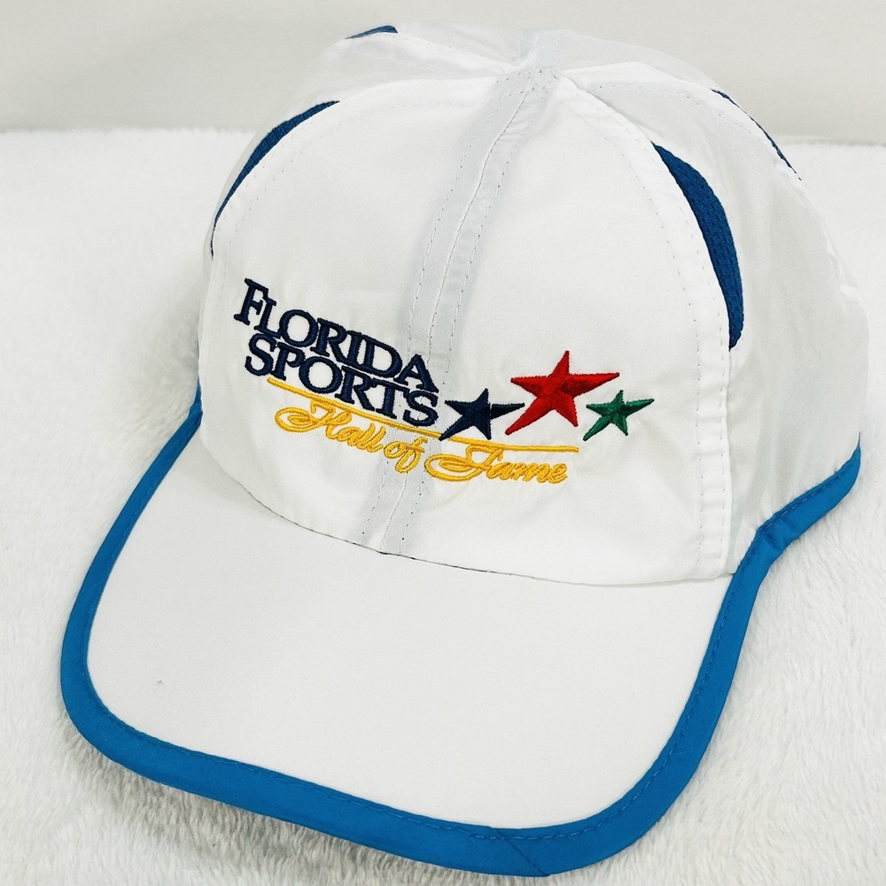 Florida Sports Hall of Fame Hat Cap Adjustable Strapback White Outdoors Casual